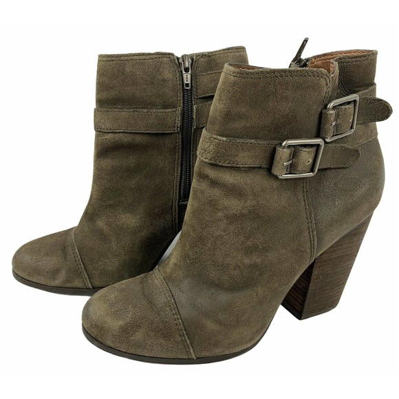 Lucky Brand LK Laureen Chunky Heel Booties 9.5 - Picture 2 of 10